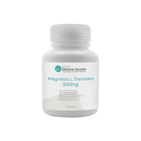 Magnésio L Treonato 300mg : Laudado Alta Qualidade 120 Caps