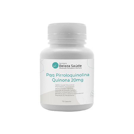 Pqq Pirroloquinolina Quinona 20mg : Puro 1ª Linha 70 Caps Ativo Puro