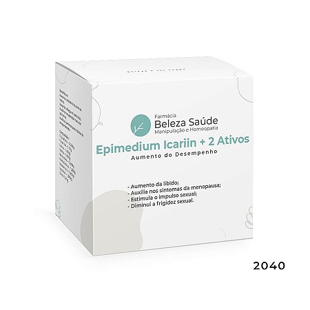 Epimedium Icariin + 2 Ativos - Aumento do Desempenho