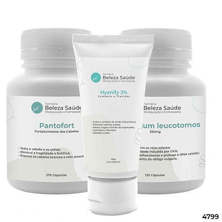 Combo Antiaging, Cabelo e Proteção Solar