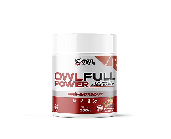 Pré-Treino - OWL FULL POWER - 300g