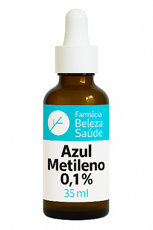 Azul Metileno 0,1% 35ml | Uso Oral Certificado | Grau Farmacêutico