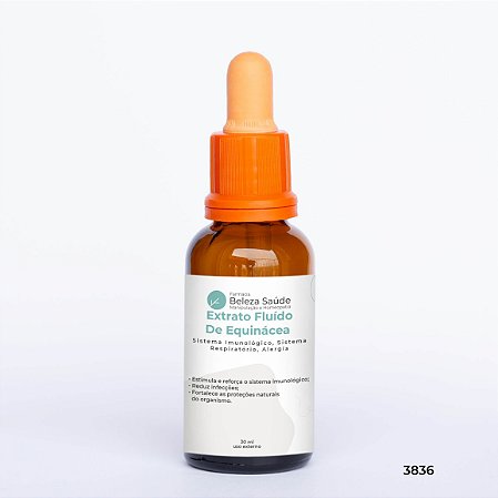 Extrato Fluído De Equinácea 30ml : Sistema imunológico, sistema respiratório, alergia