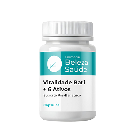 Vitalidade Bari + 6 Ativos 60 Cápsulas | Suporte Pós-Bariátrico