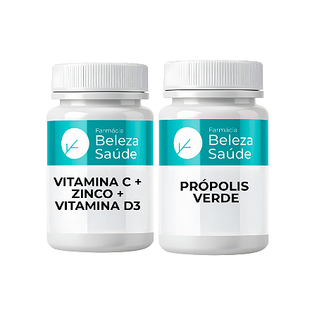 KIT Pai Blindado - Própolis verde + vitamina C, D3 e zinco