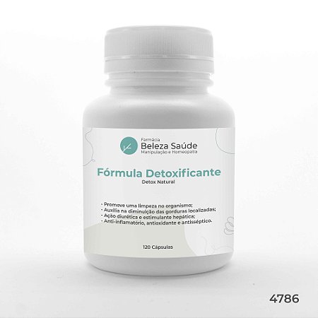 Fórmula Detoxificante Detox Natural : 120 Cápsulas