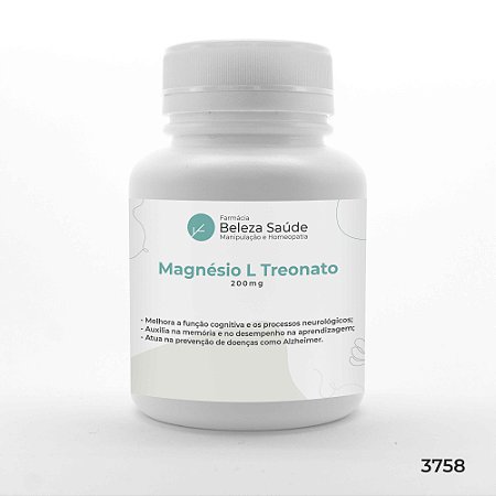 Magnésio L Treonato 200mg