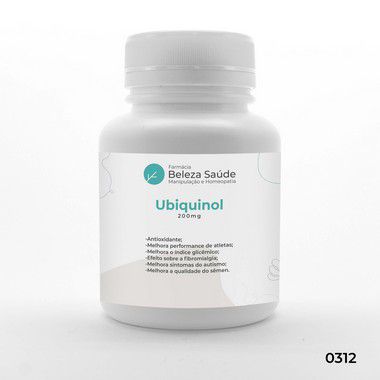 Ubiquinol 200mg Co Q10 - Anti Envelhecimento