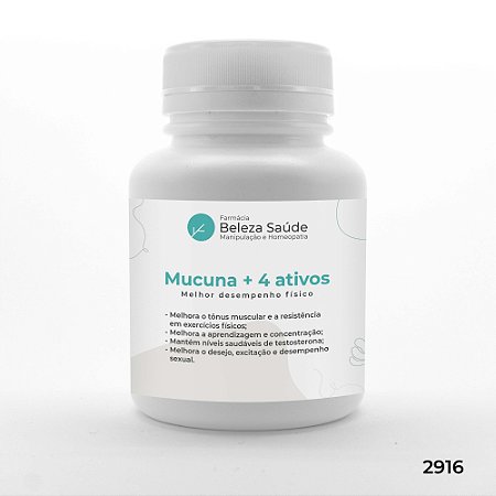 Mucuna + 4 Ativos - Melhor desempenho físico