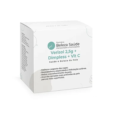 Verisol 2,5g + Dimpless + Vit C - Saúde e Beleza da Pele