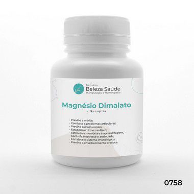 Magnésio Dimalato  + Sucupira - Combate Fadiga e Inflamações
