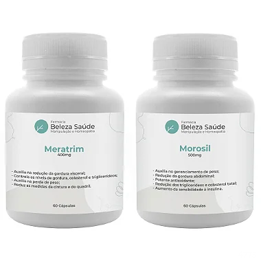 Meratrim 400mg 60 Cápsulas + Morosil 500mg 60 Cápsulas : 2 Produtos para Emagrecer com Saúde