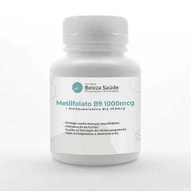 Metilfolato B9 1000mcg + Metilcobalamina B12 500mcg