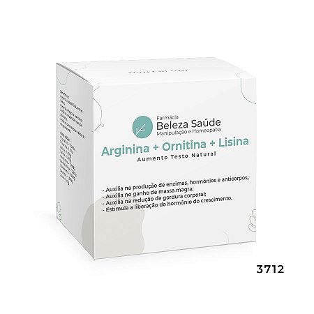 Arginina + Ornitina + Lisina : Aumento Testo Natural