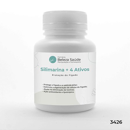 Silimarina + 4 Ativos - Proteção do Fígado