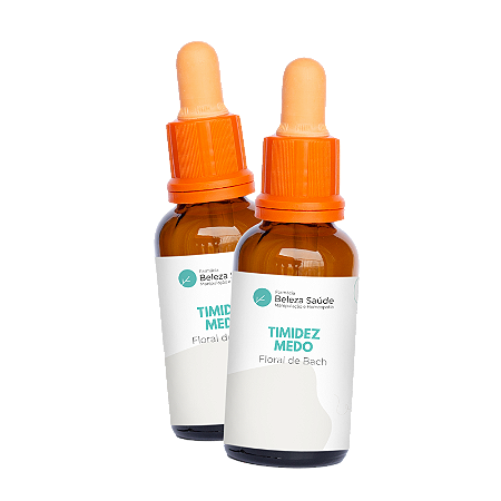 Floral de Bach 30ml Timidez Medo - Kit com 2 Unidades
