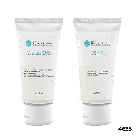 Kit Firmeza da Pele : Vitamina C + Ác Hialurônico + Tri Up