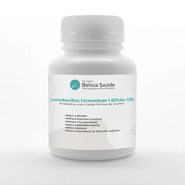 Lactobacillus Fermentum 1 Bilhão Ufc : Probiótico para Saúde Íntima da Mulher