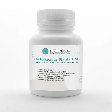 Lactobacillus Plantarum Probiótico p/ Ansiedade e Depressão
