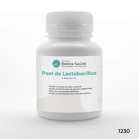 Pool De Lactobacillus Emagrecedor 6 Bilhões Ufc