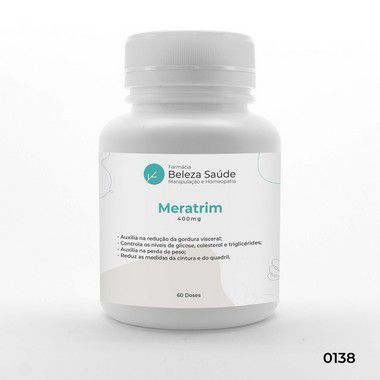 Meratrim 400mg : Modulador Corporal, Redução da Gordura Visceral - 60 doses