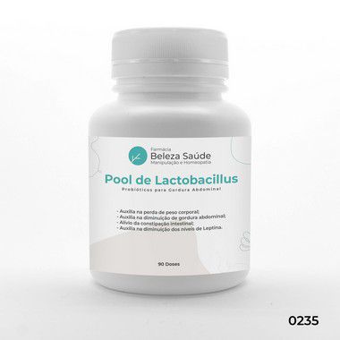 Probióticos para Gordura Abdominal : Pool de Lactobacillus - 90 doses