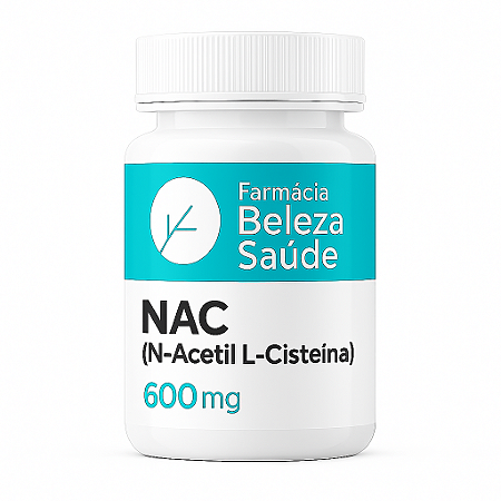 NAC (N Acetil L Cisteína) 600mg 180 Cápsulas
