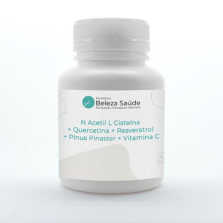 N Acetil L Cisteína + Quercetina + Resveratrol + Pinus Pinaster + Vitamina C   45 Doses