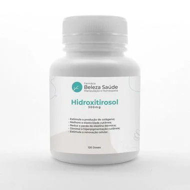 Hidroxitirosol 300mg Trata Manchas Faciais - 120 doses