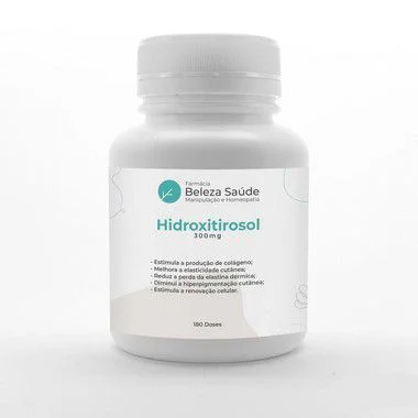 Hidroxitirosol 300mg Trata Manchas Faciais - 180 doses