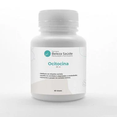 Ocitocina 20ui : Hormônio do Amor e da Convivência Social - 60 doses