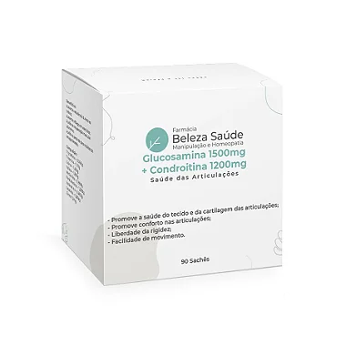 Glucosamina 1500mg + Condroitina 1200mg - 90 doses