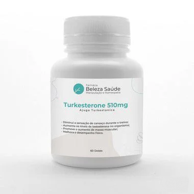 Turkesterone 510mg  Ajuga Turkestanica : Aumento da Massa Magra e Testosterona - 60 doses