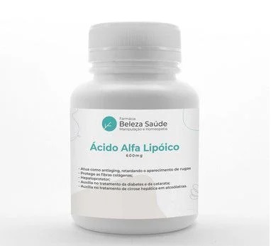 Ácido Alfa Lipóico 600mg - 180 doses