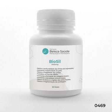 BioSil 300mg Tratamento da Pele e Cabelos e Unhas - 60 doses