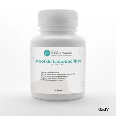 Probióticos Sistema Imunológico : Pool com 9 Lactobacillus - 60 doses