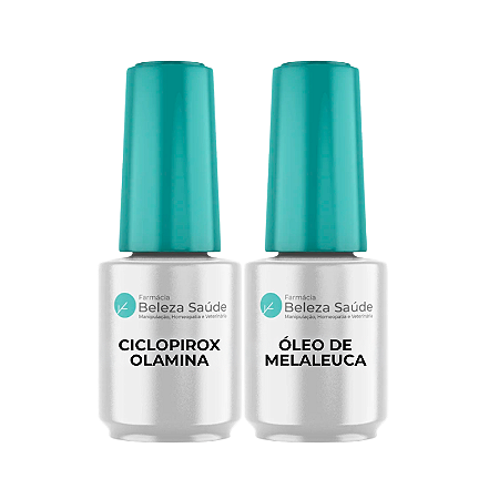 Ciclopirox Olamina Esmalte & Óleo De Melaleuca : Kit com produtos - 10ml Cada