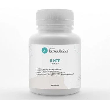 5 HTP  200mg Stress, Ansiedade, Tensão e Insônia - 240 doses