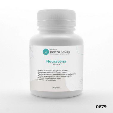 Neuravena 800mg - Estimula a memória - 90 doses