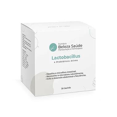 Lactobacillus Paracasei 1 Bilhão ufc, Rhamnosus 1 Bilhão ufc, Acidophilus 1 Bilhão ufc, Bifidobacterium Lactis 1 Bilhão ufc, FOS - 30 doses