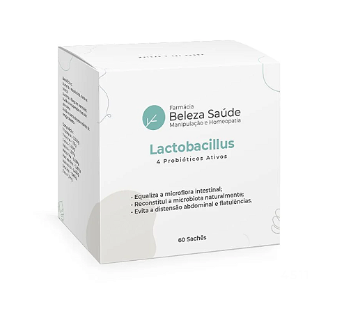 Lactobacillus Paracasei 1 Bilhão ufc, Rhamnosus 1 Bilhão ufc, Acidophilus 1 Bilhão ufc, Bifidobacterium Lactis 1 Bilhão ufc, FOS -  60 doses
