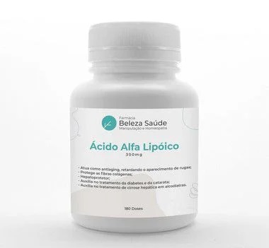 Ácido Alfa Lipóico 300mg - 180 doses
