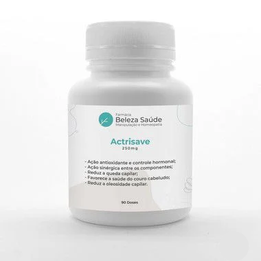 Actrisave 250mg Queda de Cabelos e Saude Capilar - 90 doses