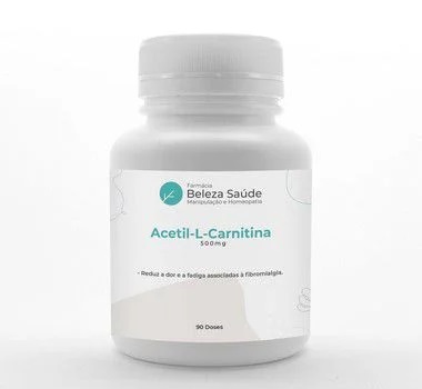 Acetil-L-Carnitina 500mg - 90 Cápsulas - Reduz a Fadiga