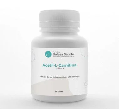 Acetil-L-Carnitina 500mg - 90 Cápsulas - Reduz a Fadiga