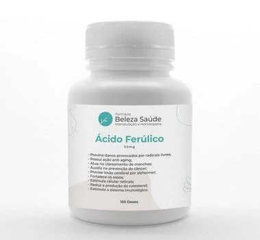 Ácido Ferúlico 50mg - Saúde para Pele e Corpo - 150 doses