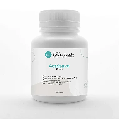 Actrisave 200mg Tratamento da Queda de Cabelos - 30 doses