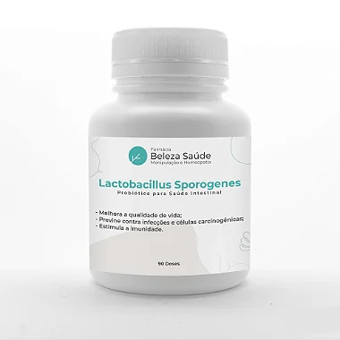 Lactobacillus Sporogenes Probiótico para Saúde Intestinal - 90 doses