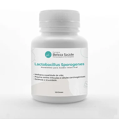 Lactobacillus Sporogenes Probiótico para Saúde Intestinal - 120 doses