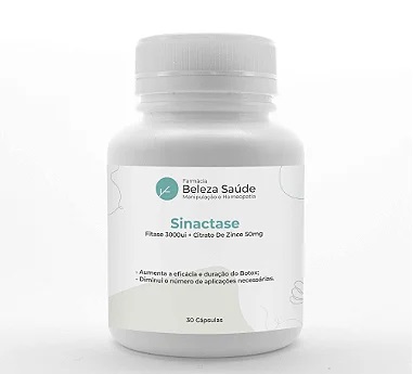 Sinactase ( Fitase ) 3000ui + Citrato De Zinco 50mg 30 Caps